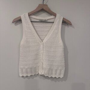 Abercrombie Crochet Cropped Tank NWOT size XS